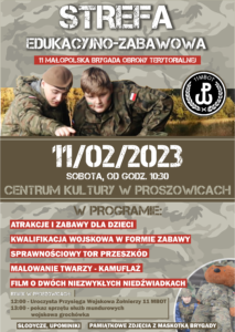 Strefa edukacyjno-zabawowa z 11 Małopolską Brygadą Obrony Terytorialnej